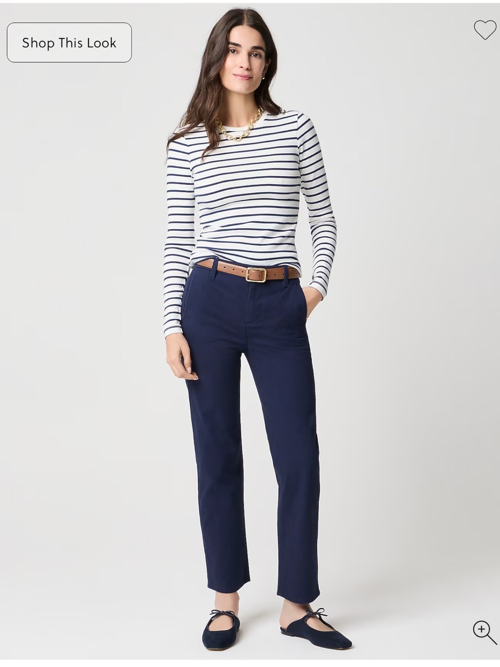 J. Crew Factory Petite everyday chino pant - Navy NWOT